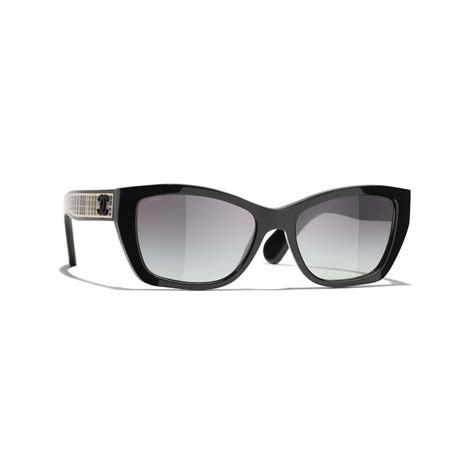 chanel butterfly sunglasses black and gold|black and white Chanel sunglasses.